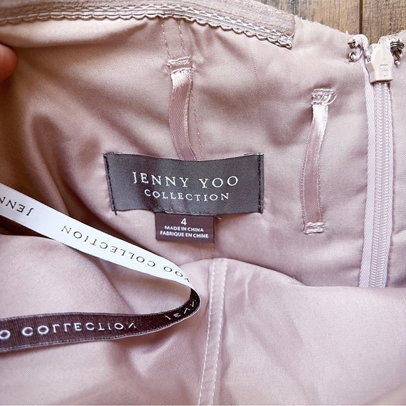 BHLDN • Jenny Yoo Juliette Dress Rose Quartz strapless lace tulle convertible - Picture 4 of 15